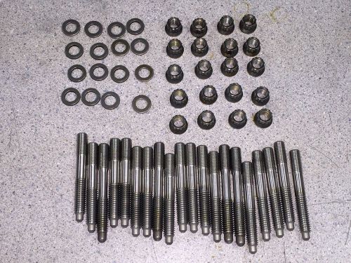 20 new nascar a1 technologies 5/16&#034; stainless steel studs nuts washers