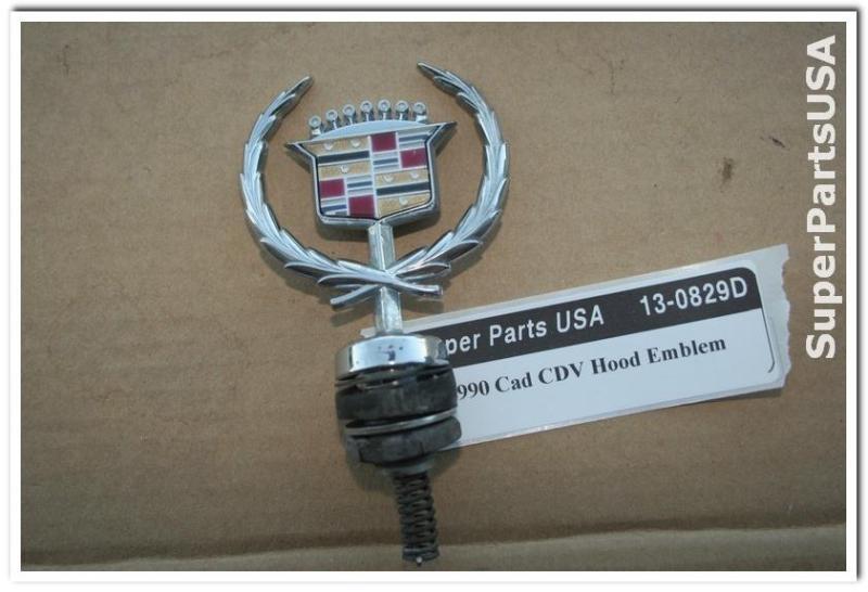 1996 cadillac coupe de ville hood emblem badge 13-0829d