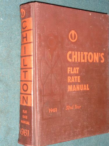 1953-1961 chevy ford olds cadillac mercury dodge flat rate and parts manual book