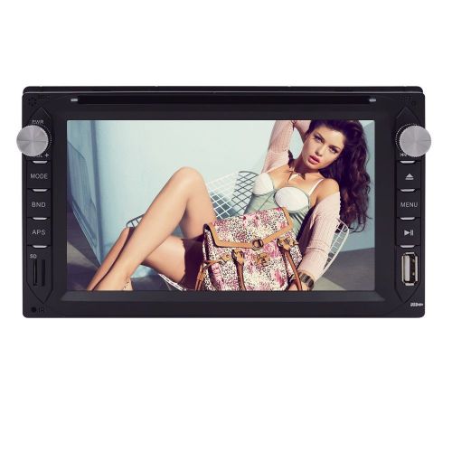 Double 2din 6.2&#034; car stereo cd dvd player usb sd bluetooth fm radio in dash bt w