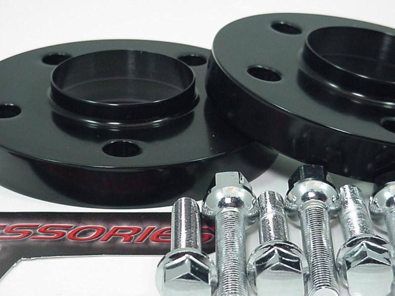 2pc / 20mm / black anodized mercedes e class 02-10 wheel spacer adapter 