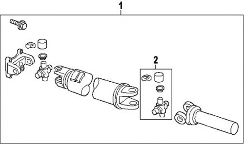 Ford 2c3z4602da genuine oem drive shaft