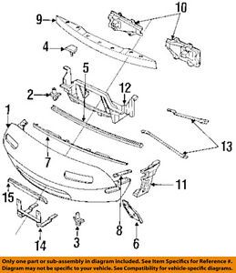 Mazda oem 90-97 miata front bumper-bumper cover seal na01500g9