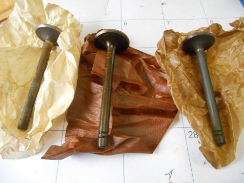 Nos mopar intake valves (3) - 1953-1954 dodge &#034;8&#034; - p/n 1328795