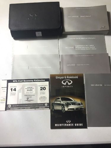 2011 infiniti qx suv owners manual books nav guide case all models free fast shi