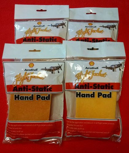 Lot (4) aeroshell flight jacket anti-static hand pads for airplanes