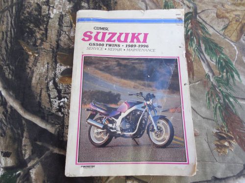 1990 suzuki gs 500-- clymer manual