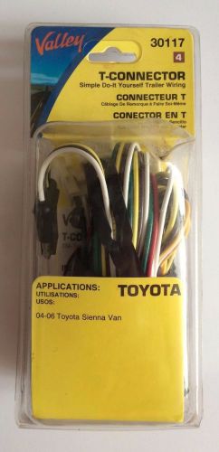 Toyota sienna trailer wiring kit t-connector by valley 2004-2006 models new nib