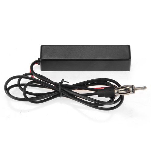 Car hidden antenna radio am fm signal reception amplifier amp booster box 12v