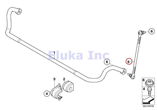 Bmw front stabilizer sway bar end link front left  e84 e90 e90n e91 e91n e92 e92