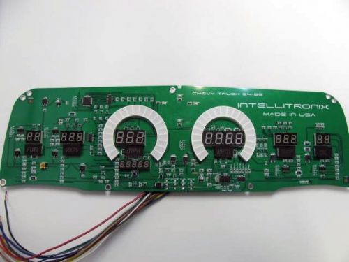 Chevy truck digital dash panel for 1964- 1966 chevy gmc intellitronix green leds