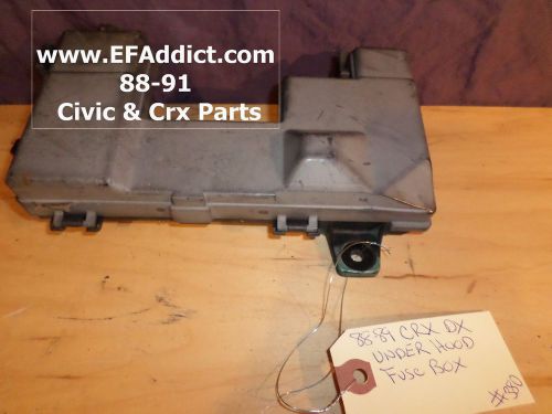 1988 1989 honda crx fuse box usdm ef ef8 engine bay fuse box