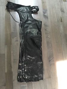 Womans unik leather apparels leather chaps size xl