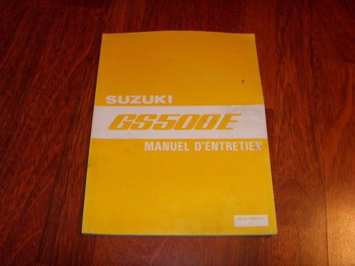 Suzuki gs500 manuel d&#039;entretien 99500-34060-01f 1989