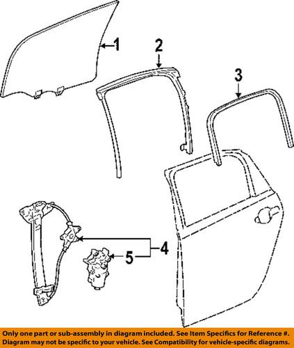 Chevrolet gm oem 20927599 window regulator