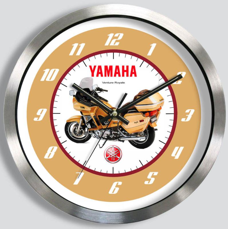 Yamaha venture royale motorcycle metal wall clock 1983 - 1993
