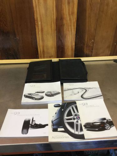 2007 saab 9-3 - owner&#039;s manual+literature+case             s101