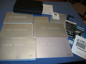 2015 infiniti qx80 qx 80 owners manual 15 set w/ case navigation  oem new