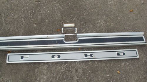 1973-1979 ford f150 f250 f350 xlt tailgate trim set 5 pieces oem