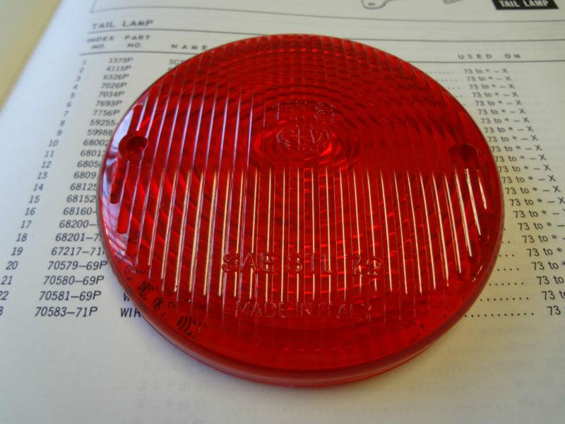 Nos oem aermacchi harley 68091-73p tail lamp lens 1973 - 1975 x-90 amf