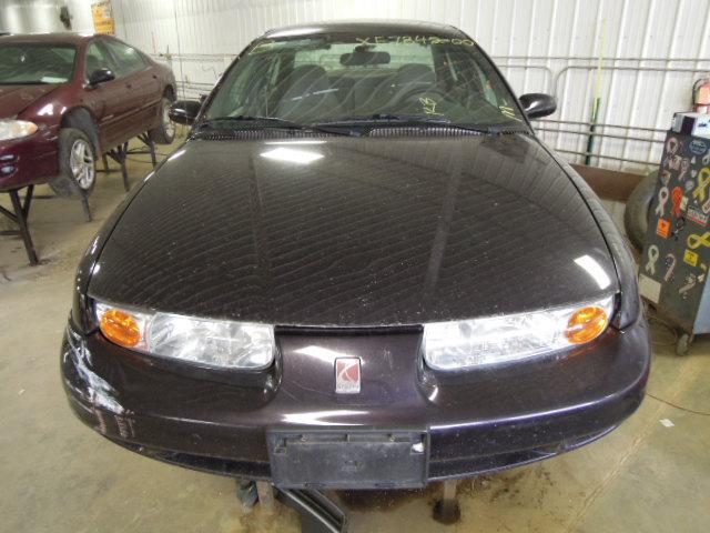 2000 saturn s series sedan rear seat belt & retractor only center gray