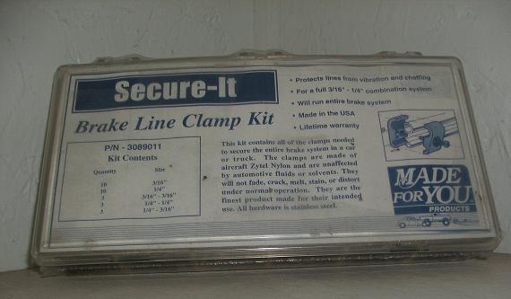 Brake line clamp kit