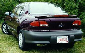 Painted chevrolet cavalier 4dr custom style spoiler 1995-2005