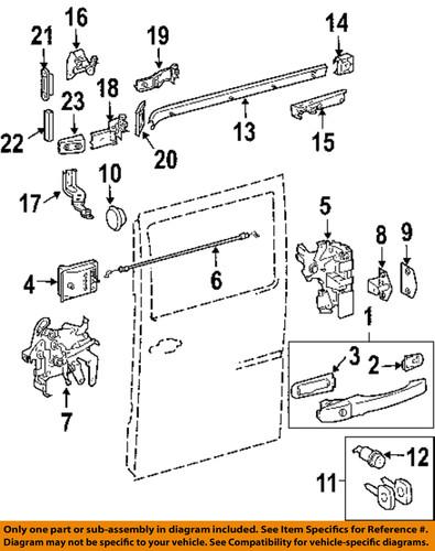 Dodge oem 5104415aa side loading door-handle, outside