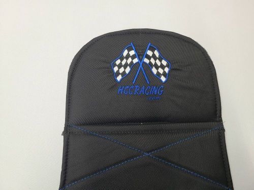 Go kart seat pads champ kart wing kart jr size small blue bl/blk/stc racing kart