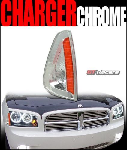 For 2005/2006-2010 dodge charger chrome amber turn signal parking corner lights