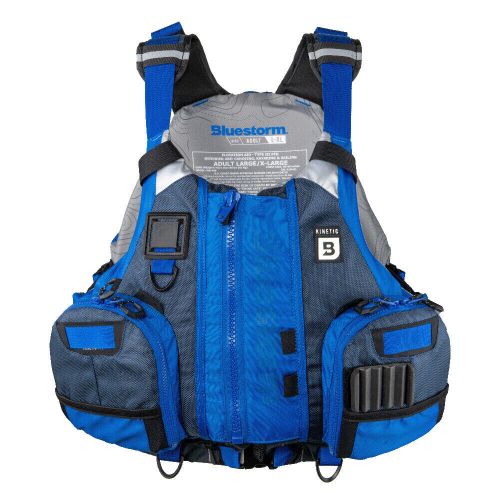 Bluestorm kinetic kayak fishing vest - deep blue - 2xl/3xl bs-409-blu-2/3xl