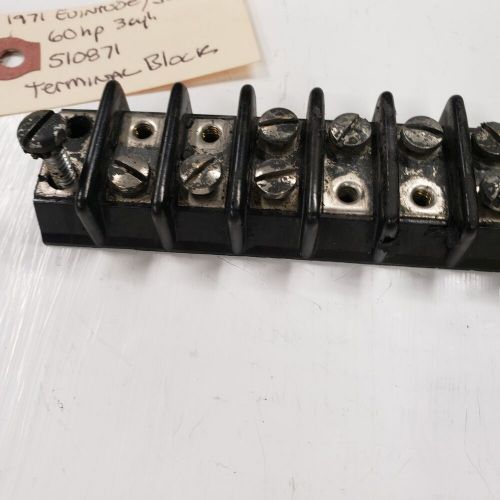 510871 terminal block 1971 60hp 3cyl fits many other models
