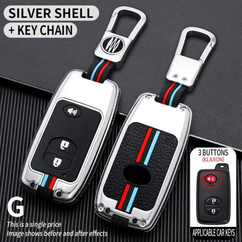 Car key case cover for toyota land cruiser lc200 prado 150 camry prius crown