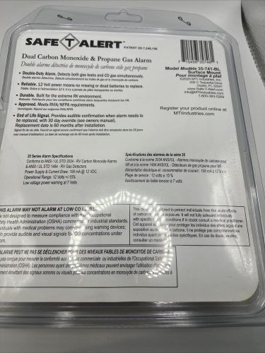 Safe-t-alert combo co2 propane alarm black surface-mount #35-741-bl