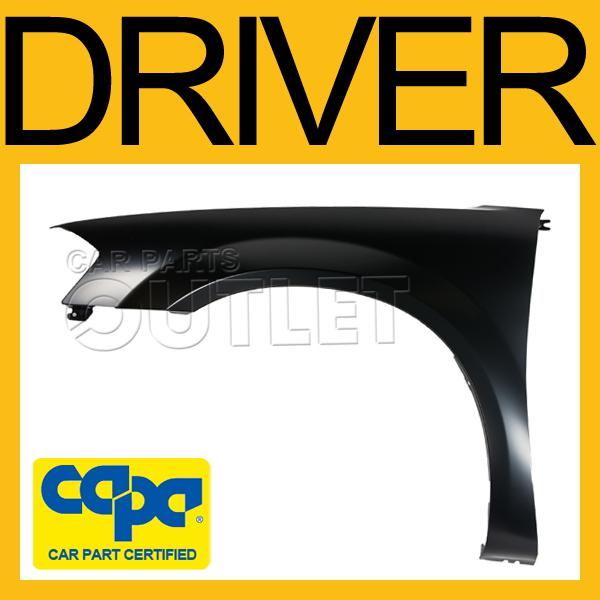 2008-2010 dodge avenger driver side front fender primed black steel sxt capa l/h