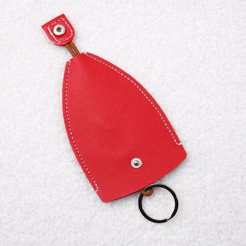 Creative pull-out key case cover  leather large-capacity key sleeve keychain bag