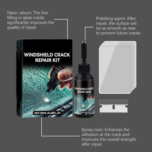 Reliable windscreen crack repair kit ensures long lasting and smooth results