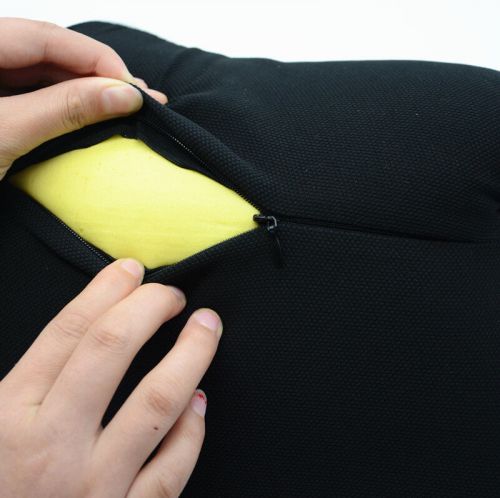 Car neck support cushion memory foam pillow black seat headrest pad head