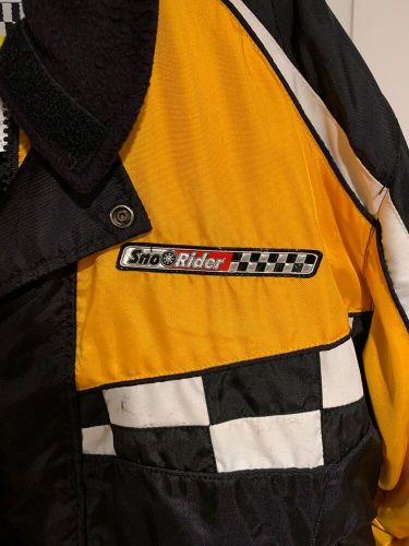 Vintage sno rider ice racer racing snowmobile jacket mens large