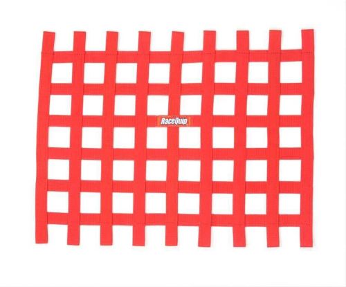 Racequip® 721015rqp window net 1 in webbing - 18 x 24 in rectangle - red