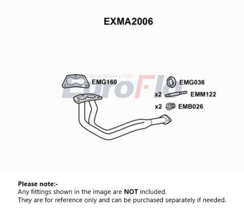 Exhaust pipe front exma2006 euroflo genuine top quality guaranteed new