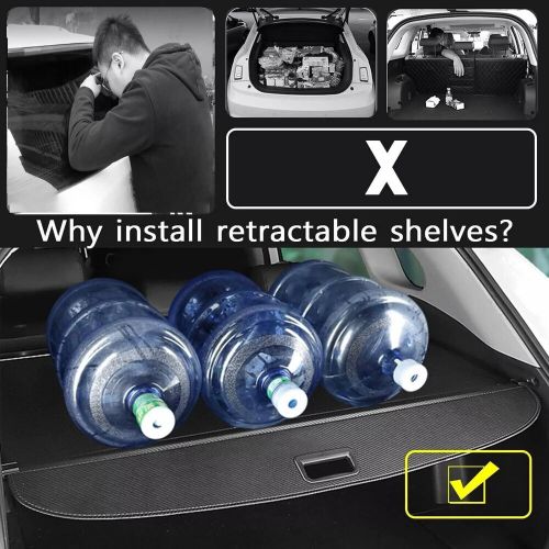 Rear trunk shade retractable cargo cover canvas fits for holden blazer ev 2024