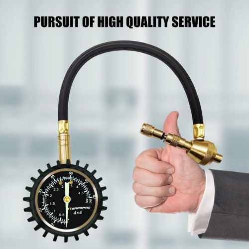 Atsafepro tire deflator pressure gauge 75psi 2 in 1 professional rapid deflate