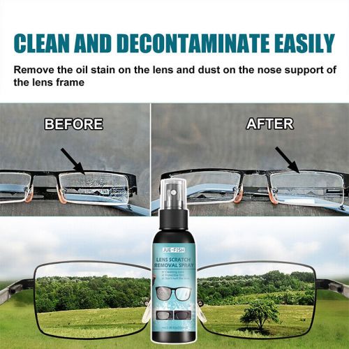 Lens scratch removal spray eyeglass windshield glass repair liquid sprays kit