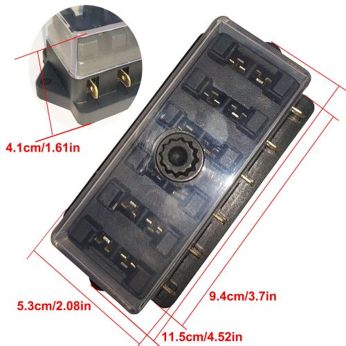 Blade fuse box 6 way waterproof fuse holder block universal for car suv bus boat