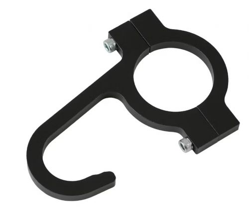 Helmet &amp; steering wheel hook black 1-3/4