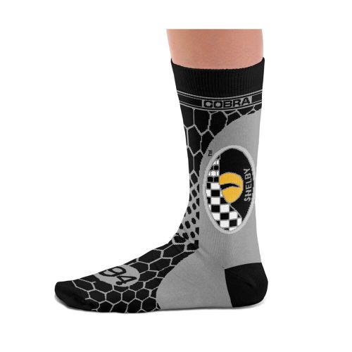 Heel tread automotive icons socks, shelby cobra snake eyes - uk 8-12