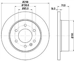 2x eicher 104221229 rear brake discs for mercedes vw same day dispatch