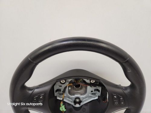 ✅07-11 oem bmw e82 e90 e92 e93 x1 328 335 sport leather steering wheel black mt*