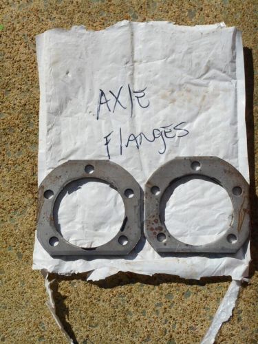 Trailer brake backing plate flange pair